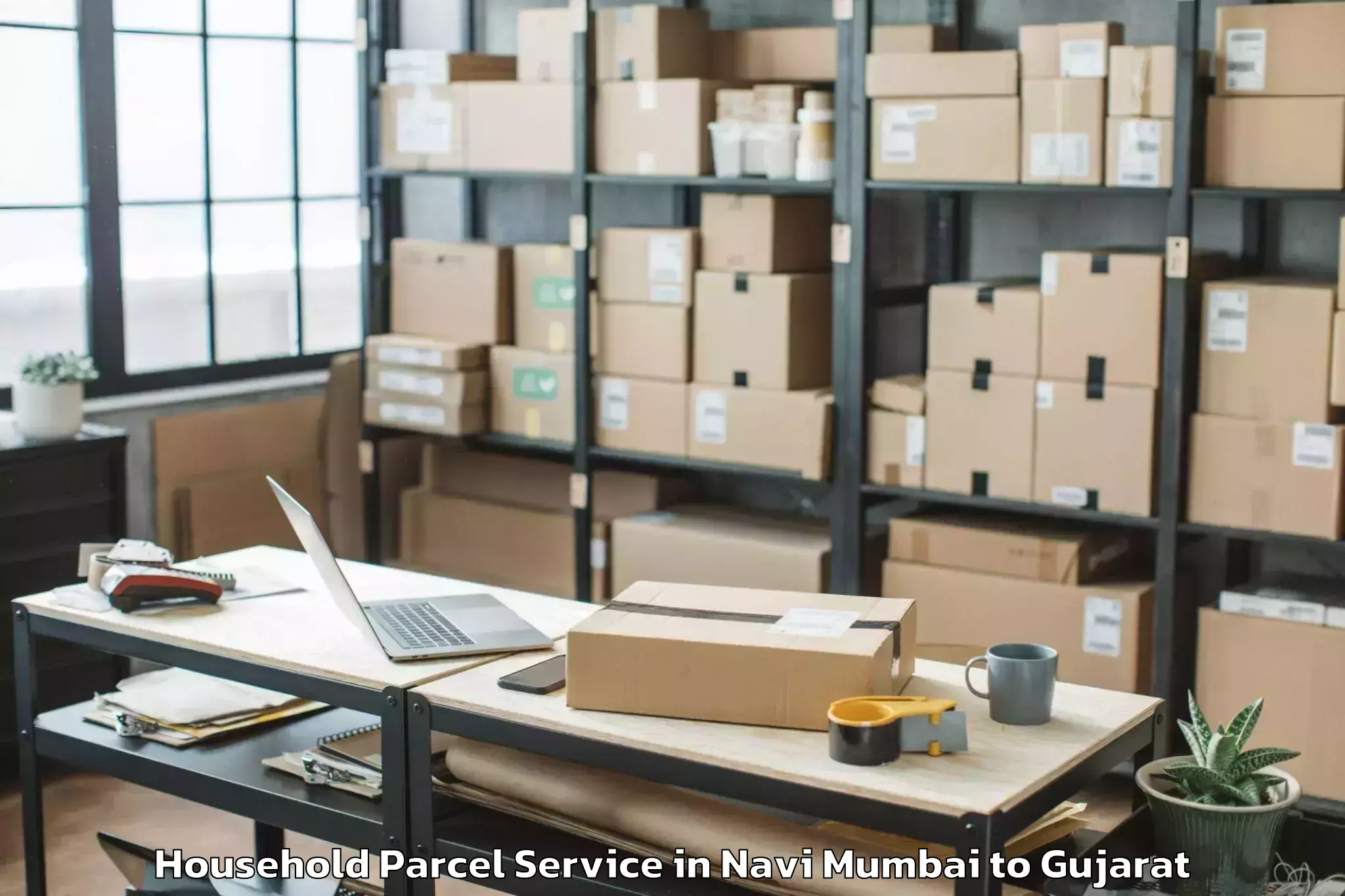 Navi Mumbai to Waghodia Household Parcel Booking